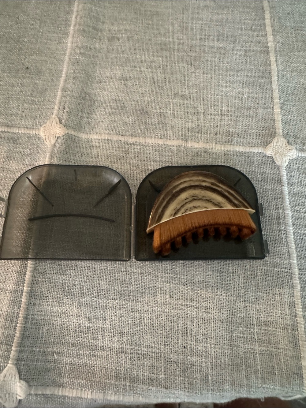 Brown Facial Brush with Protective Case - Unbranded